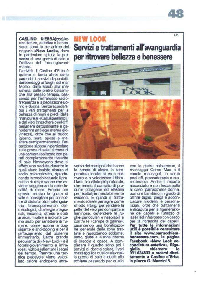 giornale erba parrucchiera